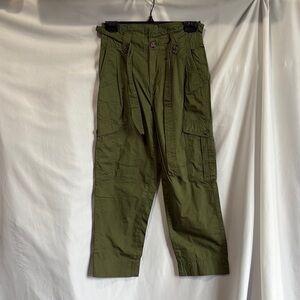 Joe Fresh Women's Green Cargo Joggers